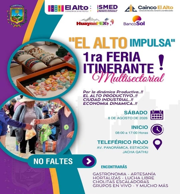 1RA FERIA ITINERANTE MULTISECTORIAL "EL ALTO IMPULSA"