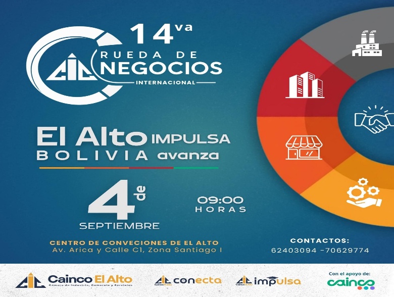 14VA RUEDA DE NEGOCIOS INTERNACIONAL "EL ALTO IMPULSA, BOLIVIA AVANZA"